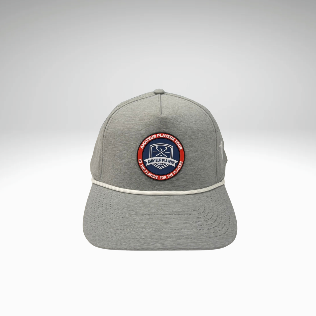 Branded Bills Bare Curved 5 Panel Rope Hat - Circle APT Logo