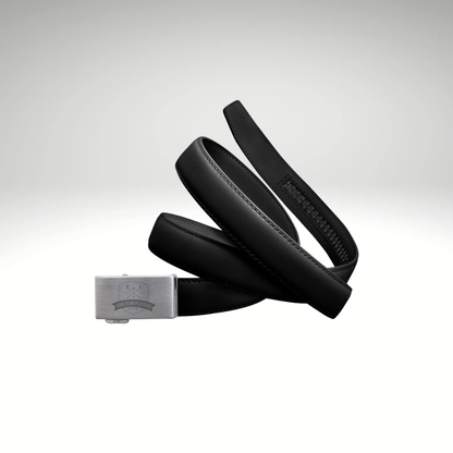 Mission Belt Ladies 30mm Platinum Black Leather XL (up to 42")