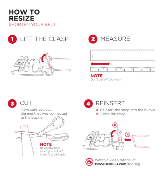 Mission Belt 40mm Steel Black Leather XL (up to 42")